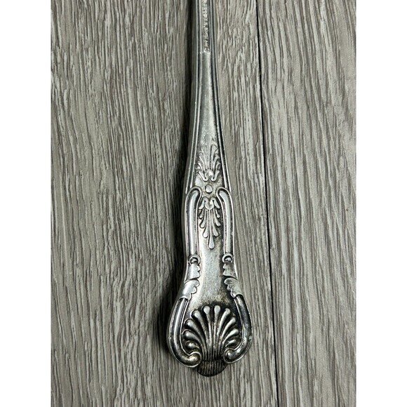 Vintage EPS A1 Sheffield England Serving Spoon w/ Embossed Fruit Design - Picture 5 of 7